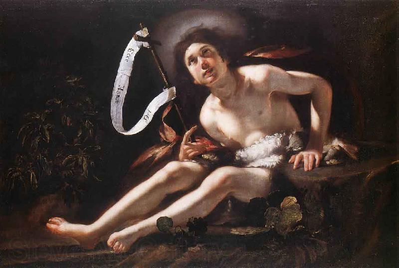 Bernardo Strozzi St John the Baptist Norge oil painting art